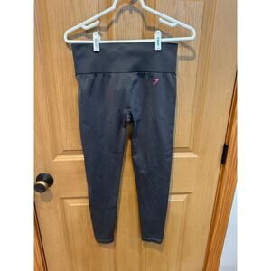 EUC Gymshark Charcoal Mid Rise Size Medium